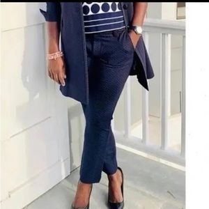 CAbi Carriage Trouser Navy, white dot